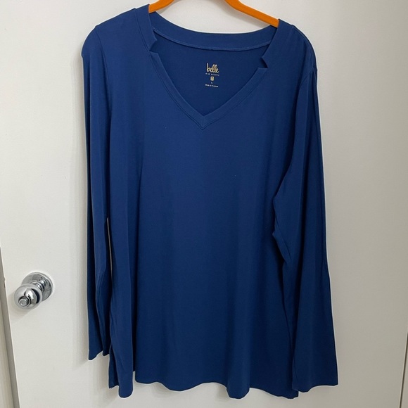 Belle by Kim Gravel Tops - Pima v neck tunic